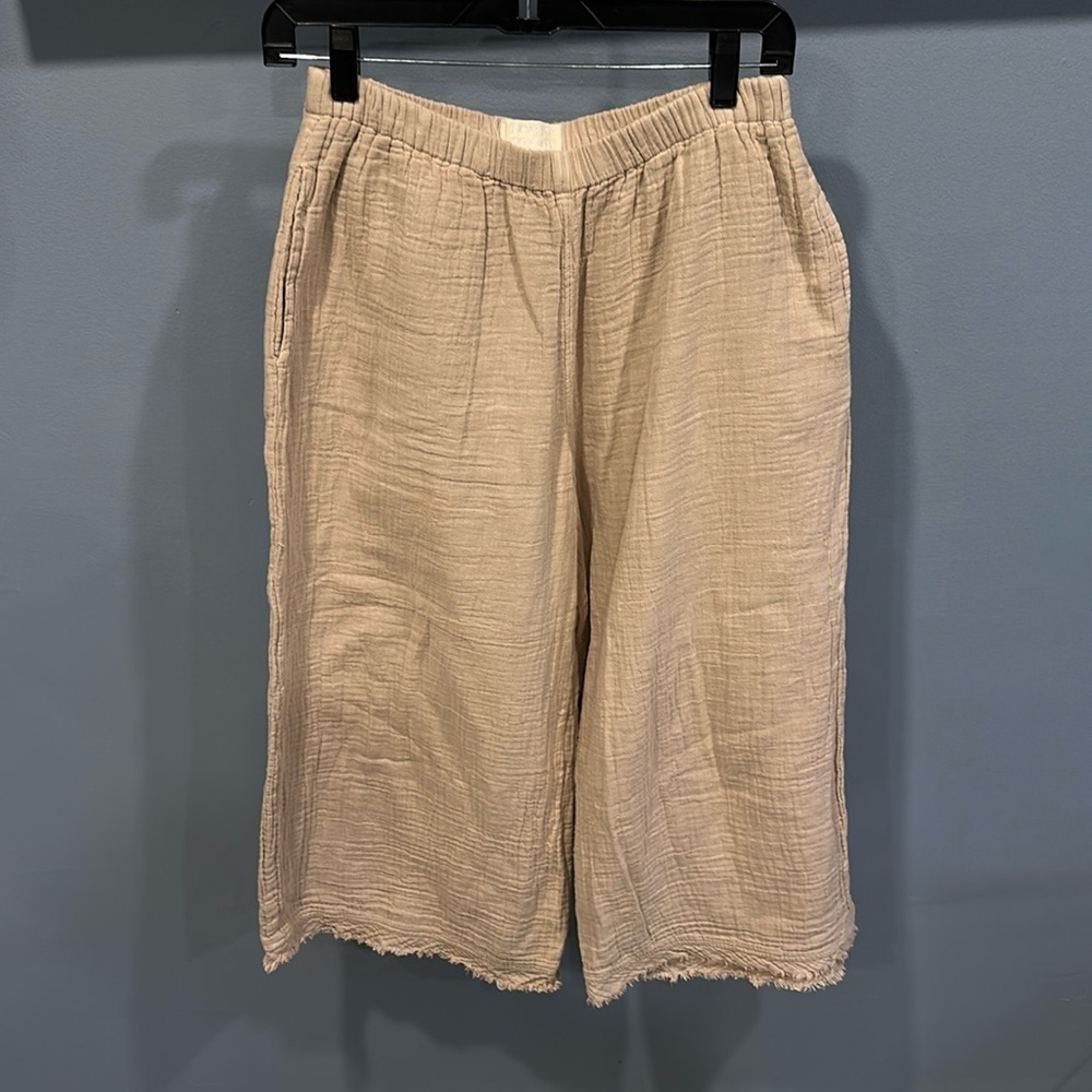 Honest Cotton Crop Palazzo Pull-On Pant Size S/M